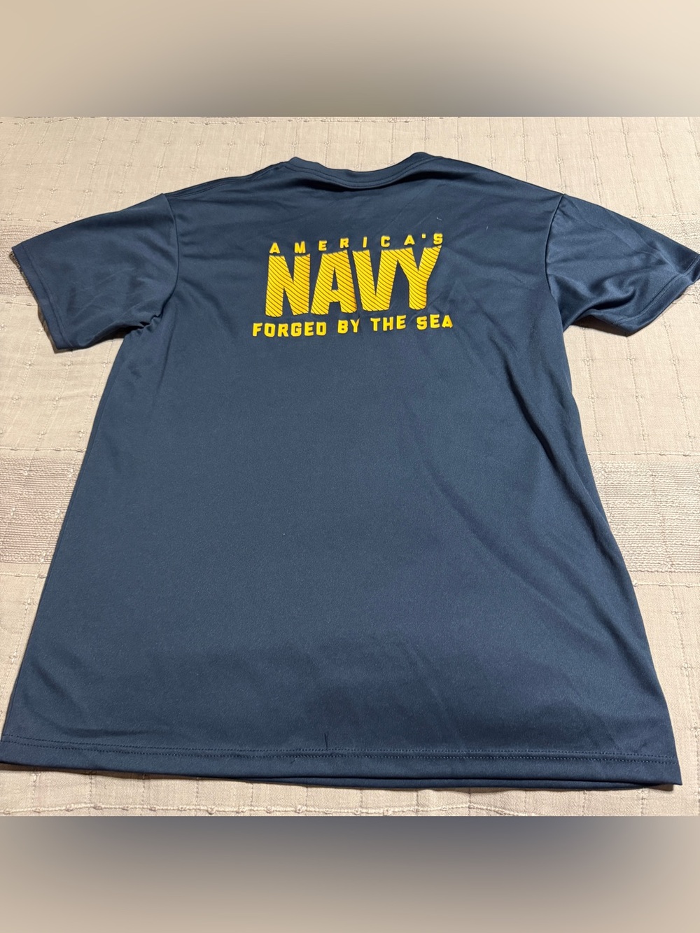Soffe U.S. Navy Originals Blue Men's L Short Sleeve Crew Neck Dri Fit T-Shirt